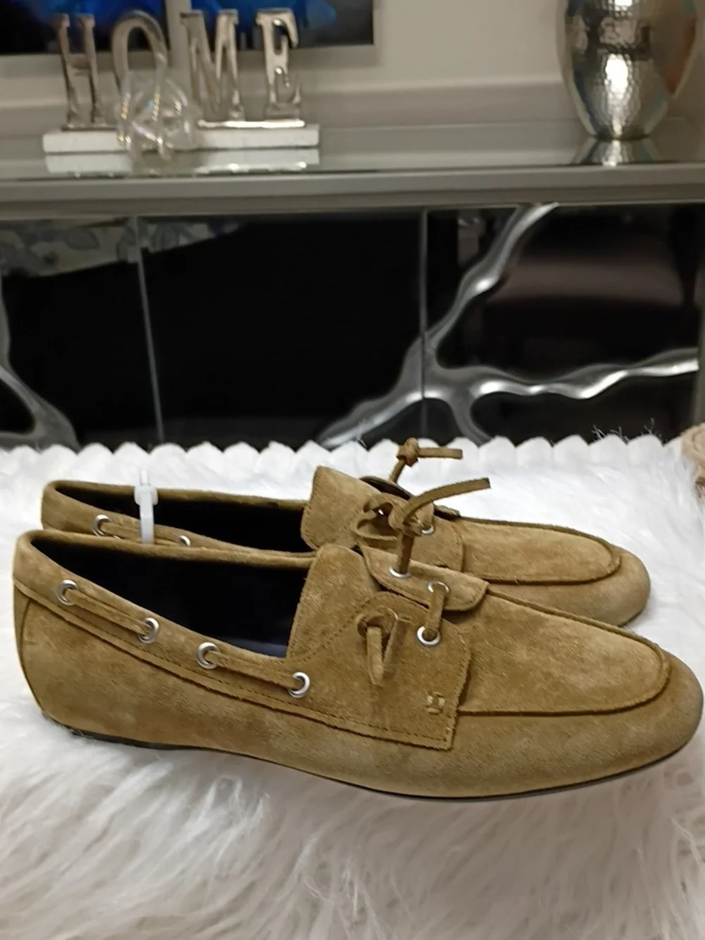 Vince Marin Women's Suede Slip On Boat Shoes Size 7